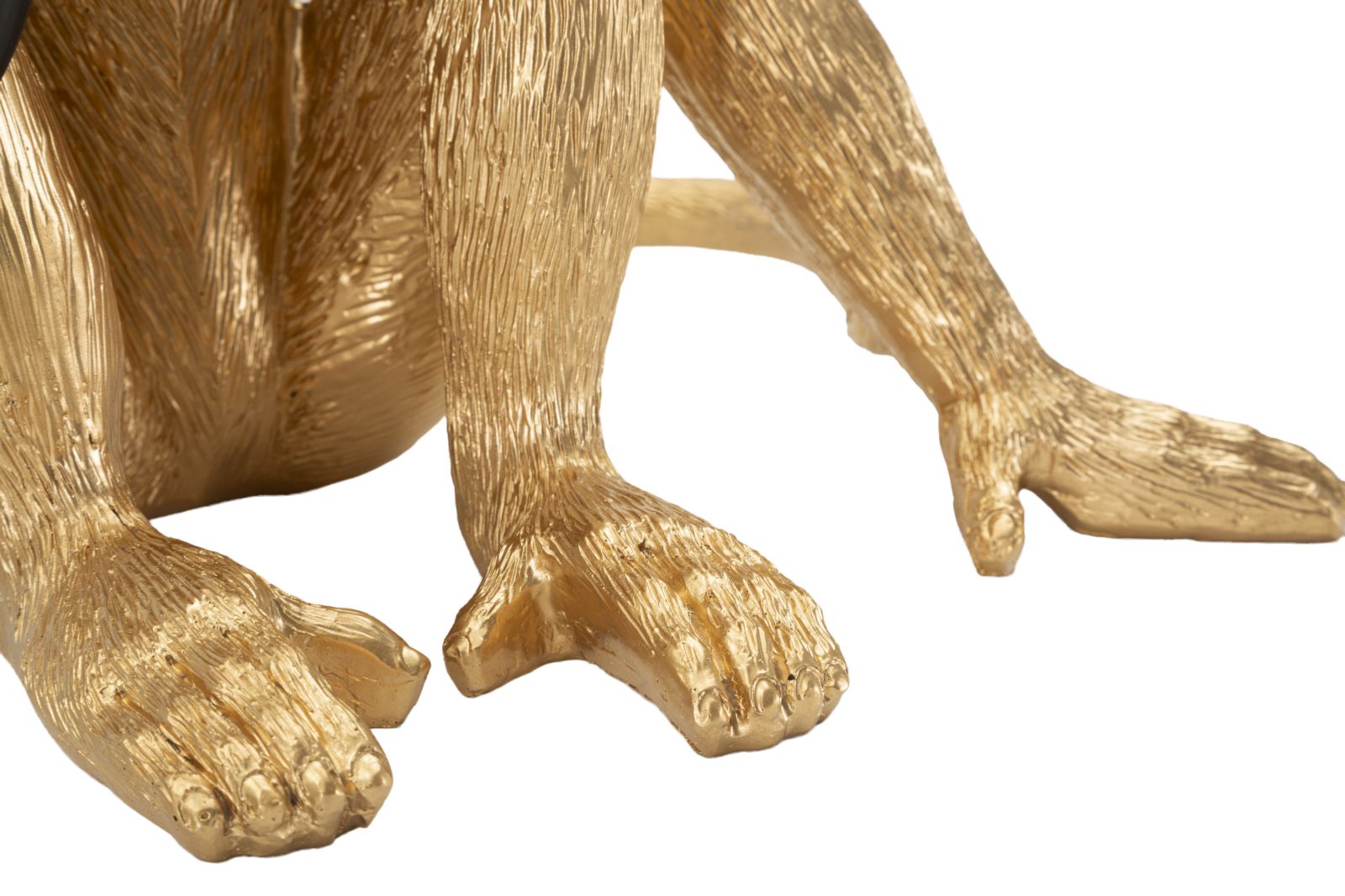 Tischlampe Monkey Gold 33cm Sitzende Affenfigur Aus Kunstharz Lampe