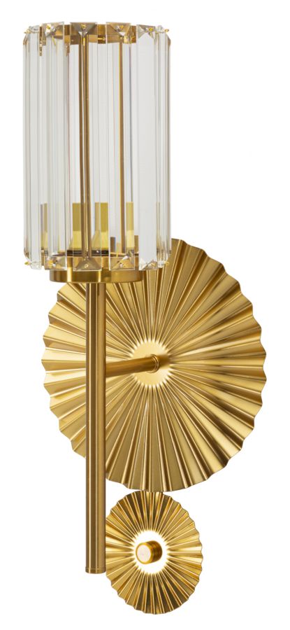 Wandleuchte Tirana 47cm Glas Gold Modern Designlampe