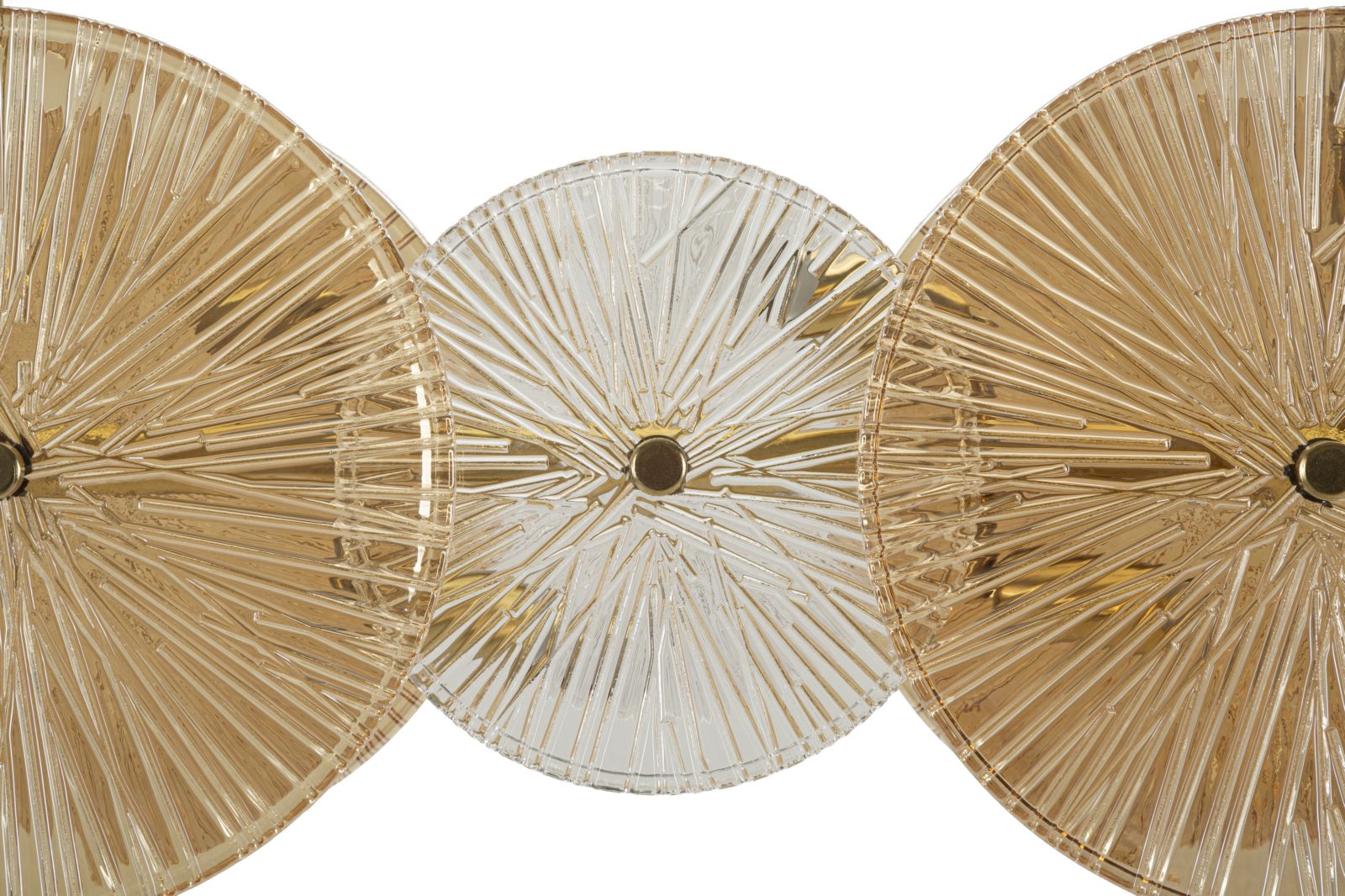 Hängelampe Osaka 100cm Glas Gold Design Pendelleuchte Glamour Modern