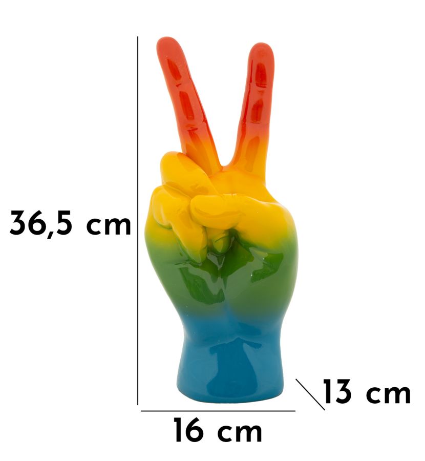 Mano Rainbow Vittoria Handdeko 16x13x36,5 cm