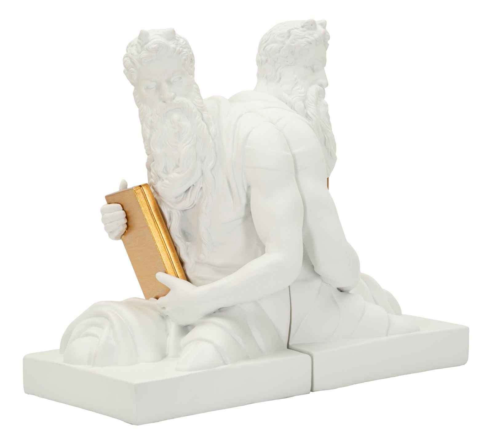 Poseidon Figuren Buchstützen Set Antik Klassisch Dekoobjekt 25 cm