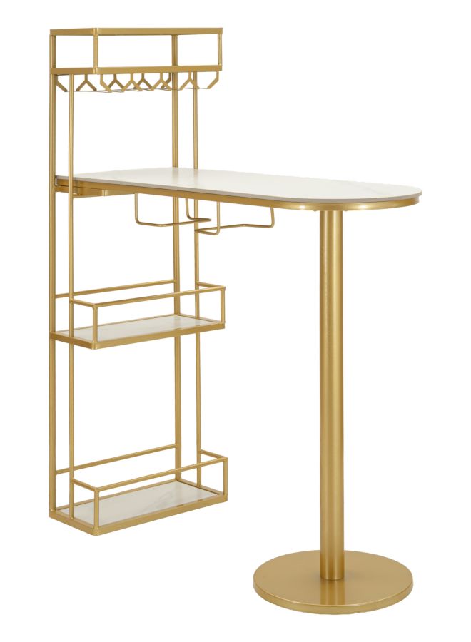 Bar Konsole Theke Luxy Gold Marmor Design