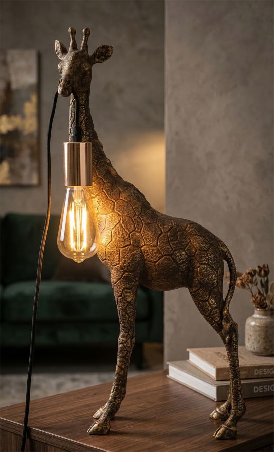 Tischlampe Giraffenlampe Savanna Glam