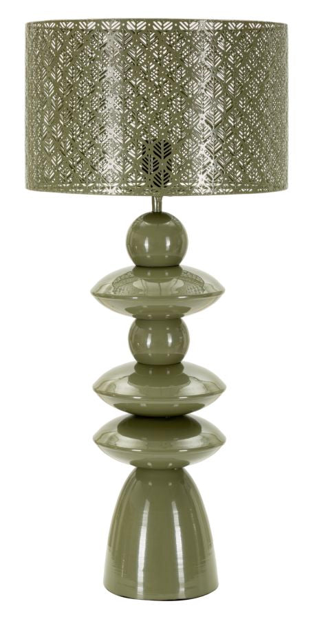 Tischlampe Seoul aus Eisen grün 71 cm