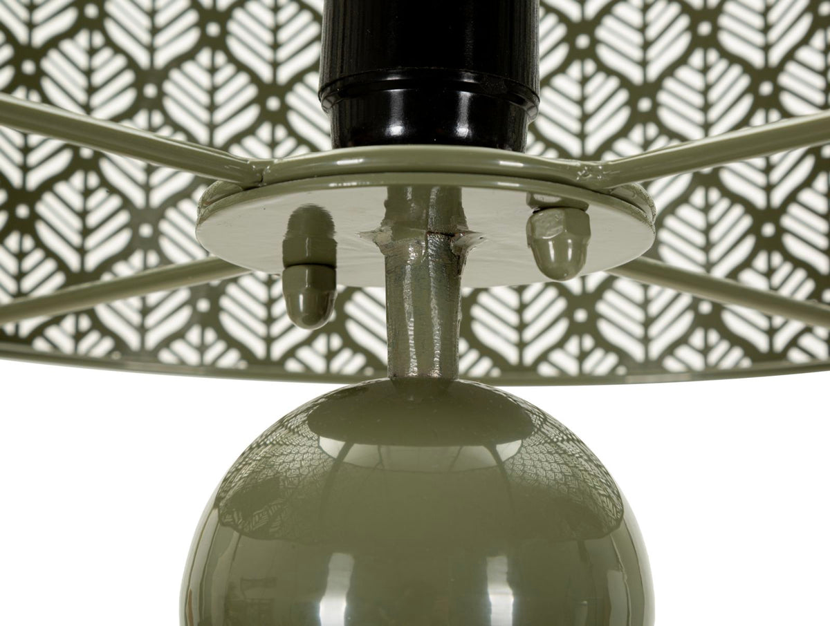 Tischlampe Seoul aus Eisen grün 71 cm