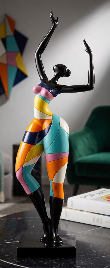 Dekofigur Tänzerin Elina mehrfarbig 38 cm