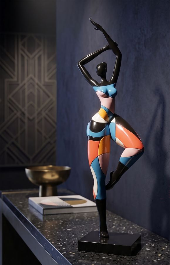 Dekofigur Tänzerin Rubina modern mehrfarbig 38,5 cm