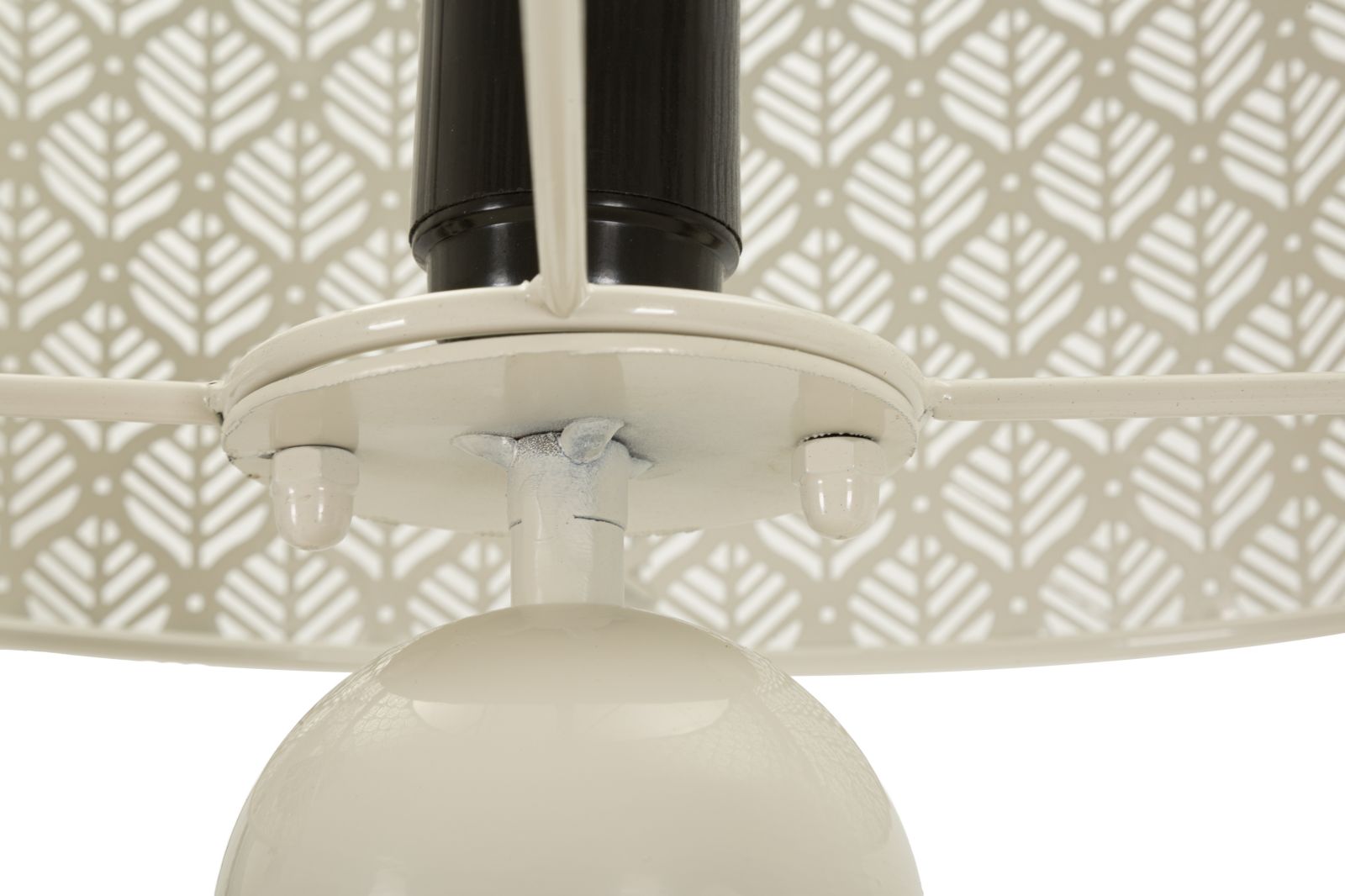 Tischlampe Seoul aus Eisen creme 71 cm