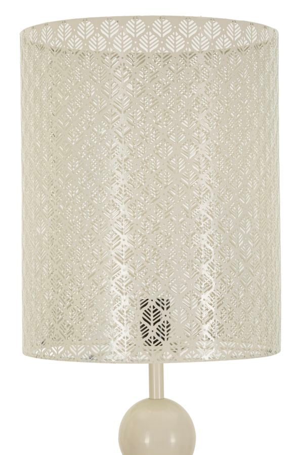 Stehlampe Seoul aus Eisen creme 160 cm
