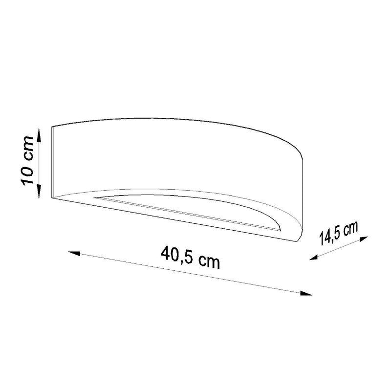 Ceramic wall light ATENA