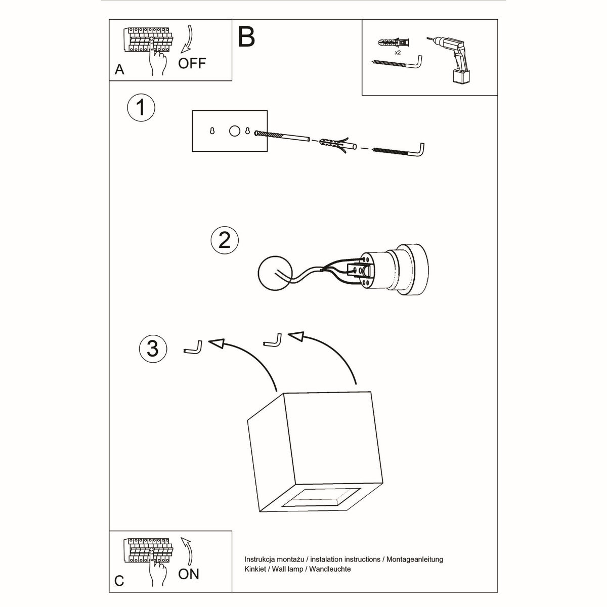 Ceramic wall light LEO
