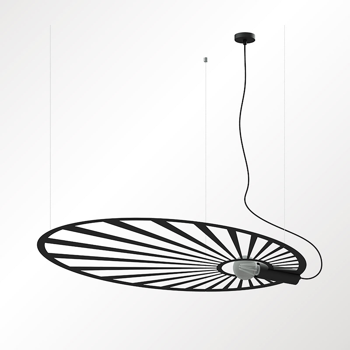 LEHDET hanglamp zwart