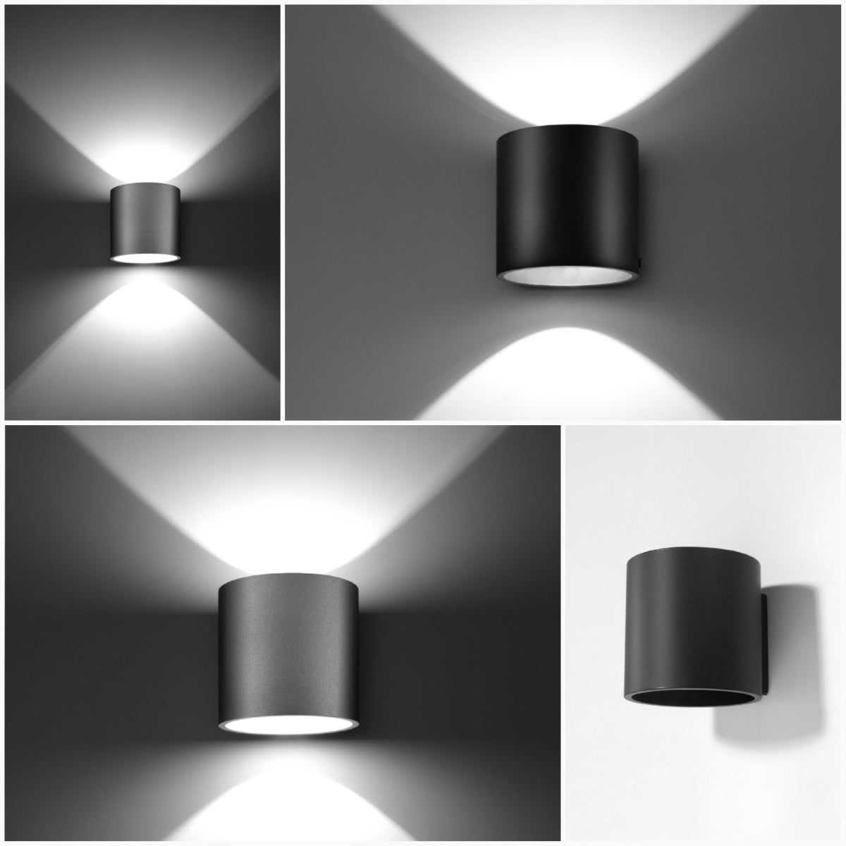Wall light ORBIS 1 gray