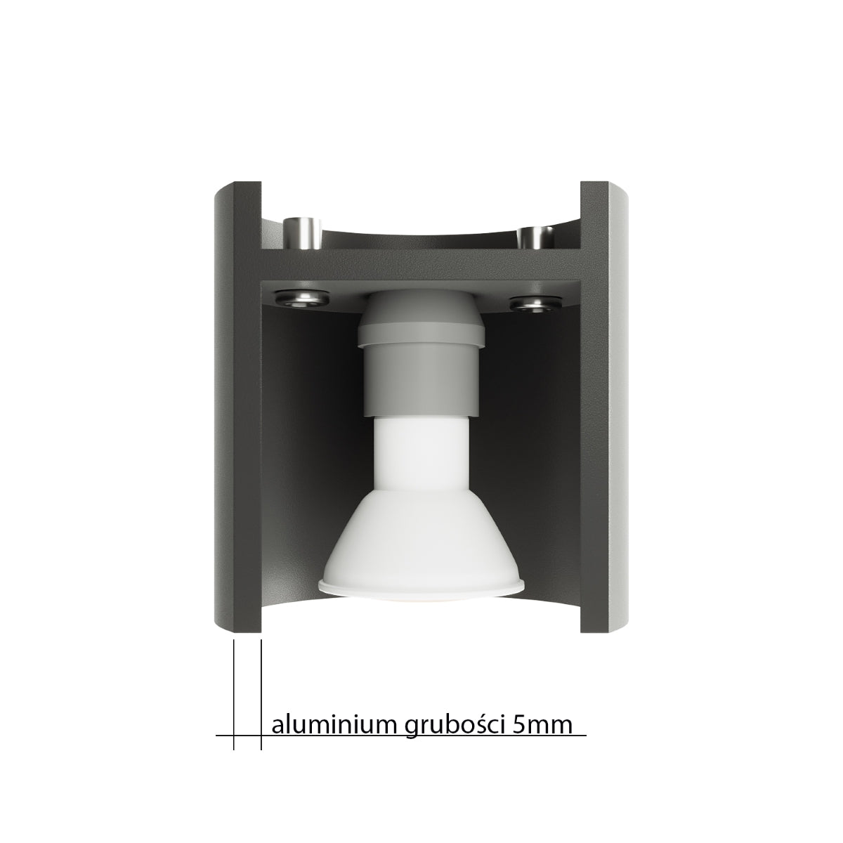 Wall light ORBIS 1 gray