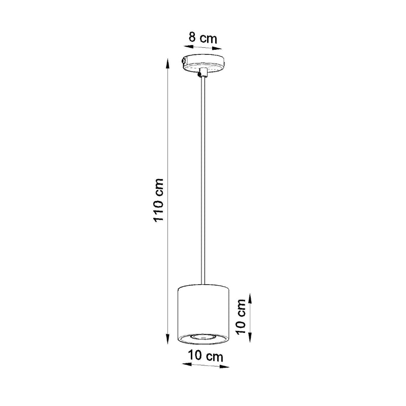 ORBIS 1 hanging light black