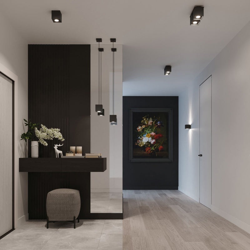 Wall light QUAD 1 black