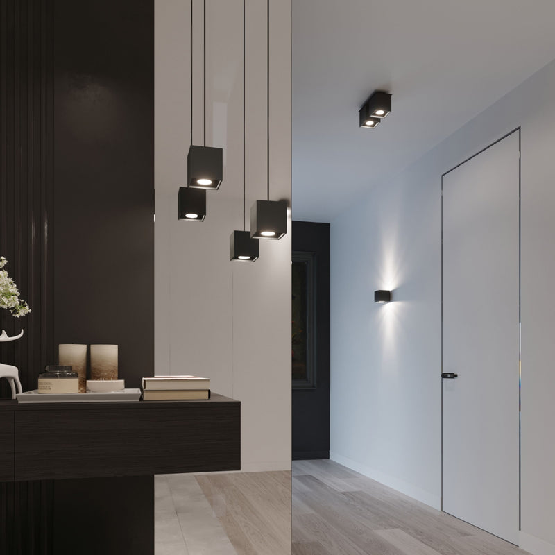 Wall light QUAD 1 black
