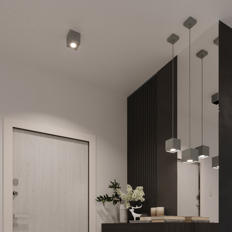 Wall light QUAD 1 gray