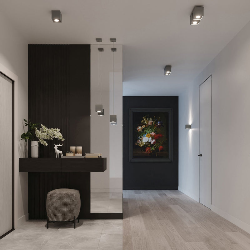Wall light QUAD 1 gray