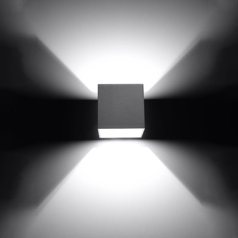 Wall light QUAD 1 gray