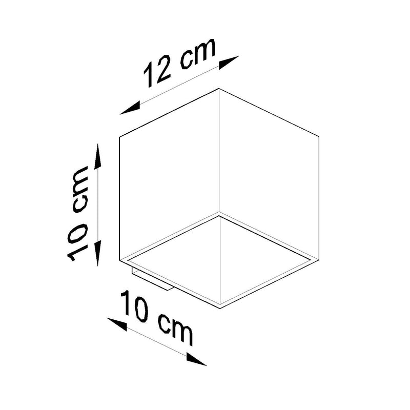 Wall light QUAD 1 white