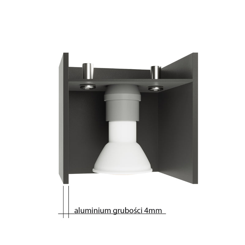 Wall light QUAD 1 white