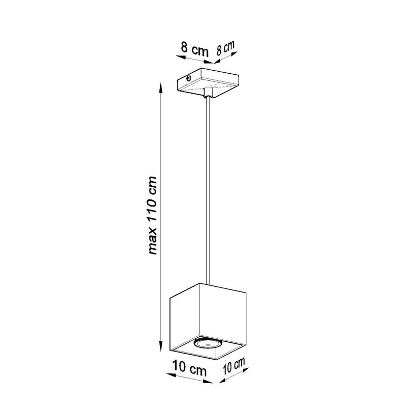 QUAD 1 hanging light grey