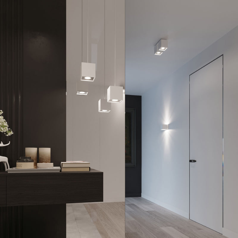 QUAD 1 hanging light white