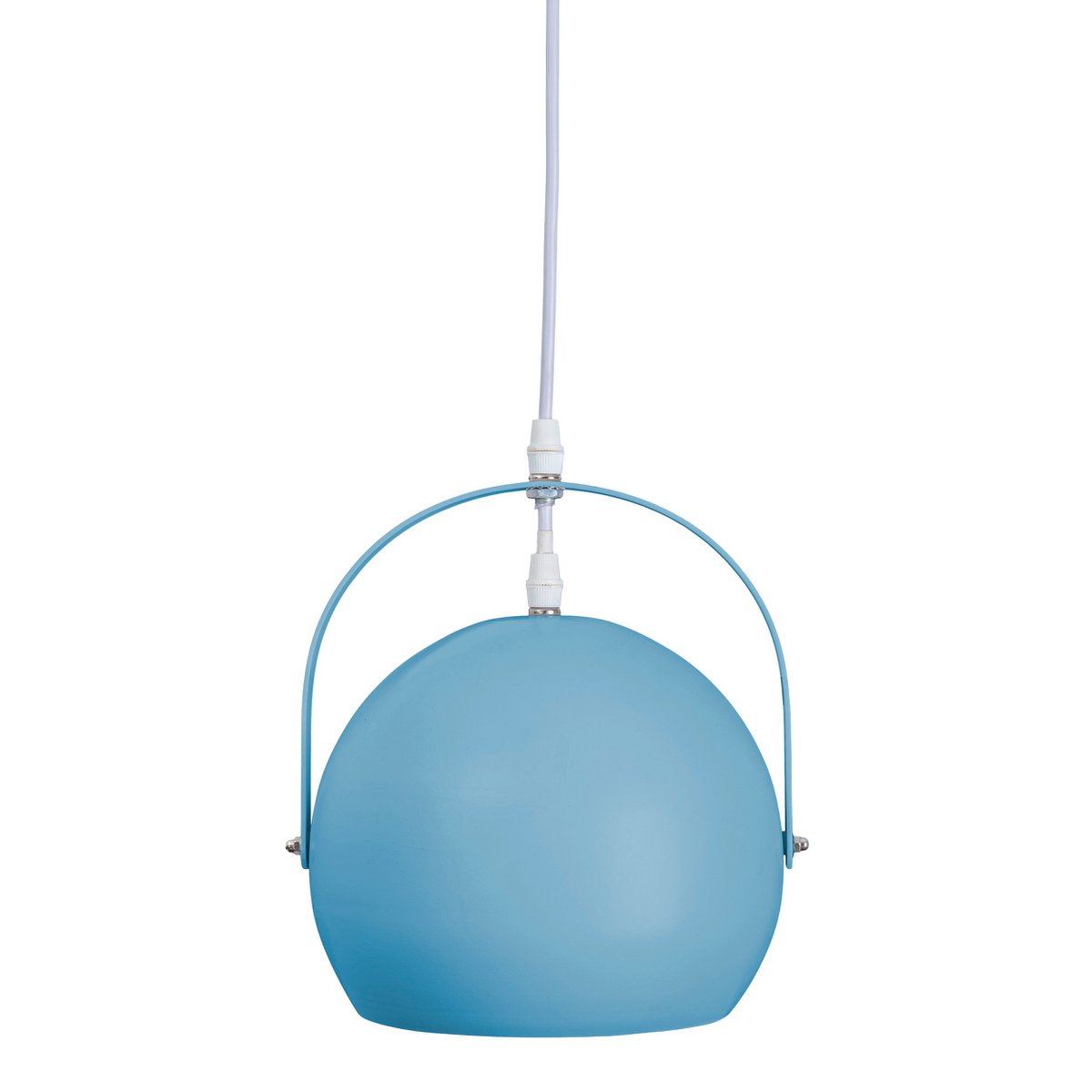 Pendant light "COLORADO" blue Ø approx. 25 cm, metal, E27 socket, lighting for living room, dining room, children's room