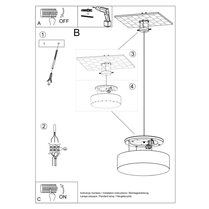 ARENA 35 hanging light grey