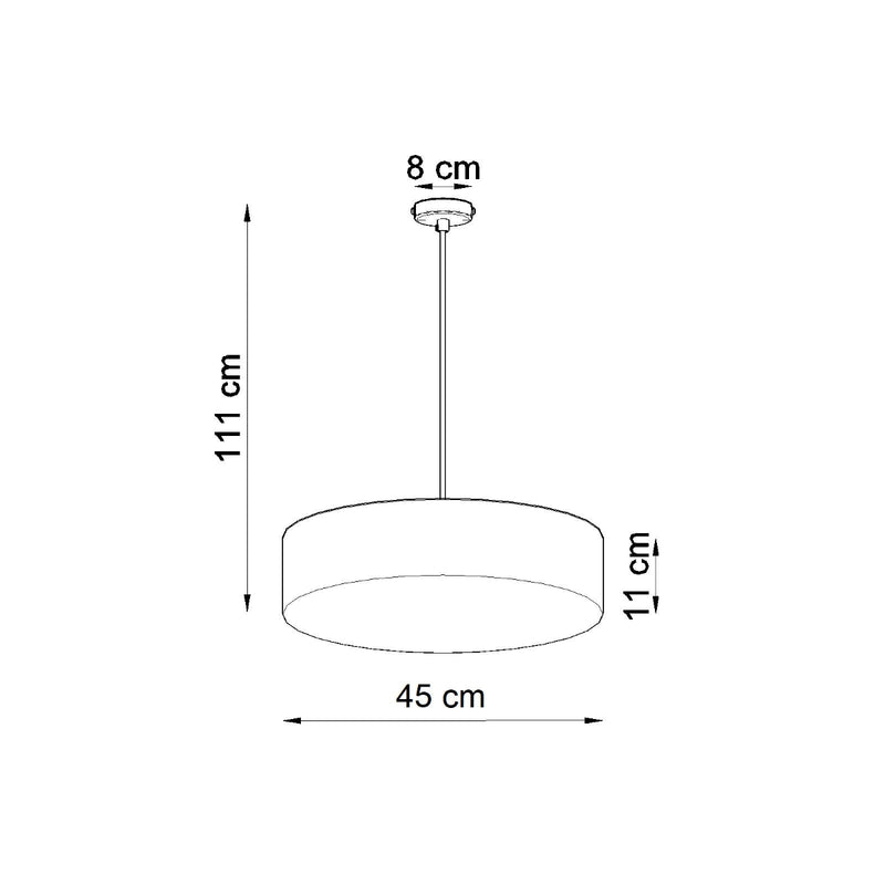 ARENA 45 hanging light black