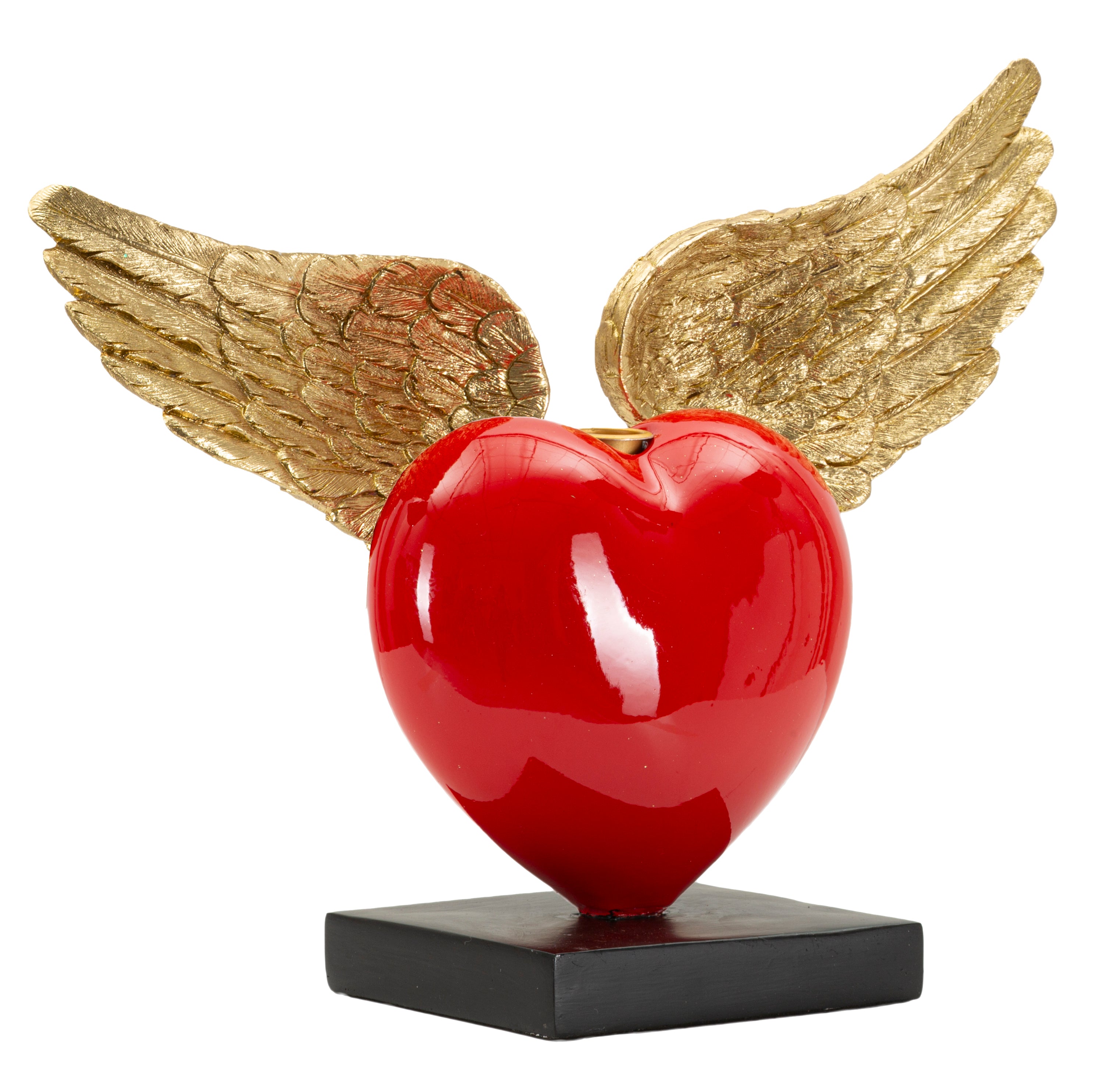 Cuore Volante Kerzenhalter Herz mit Flügeln Dekoration