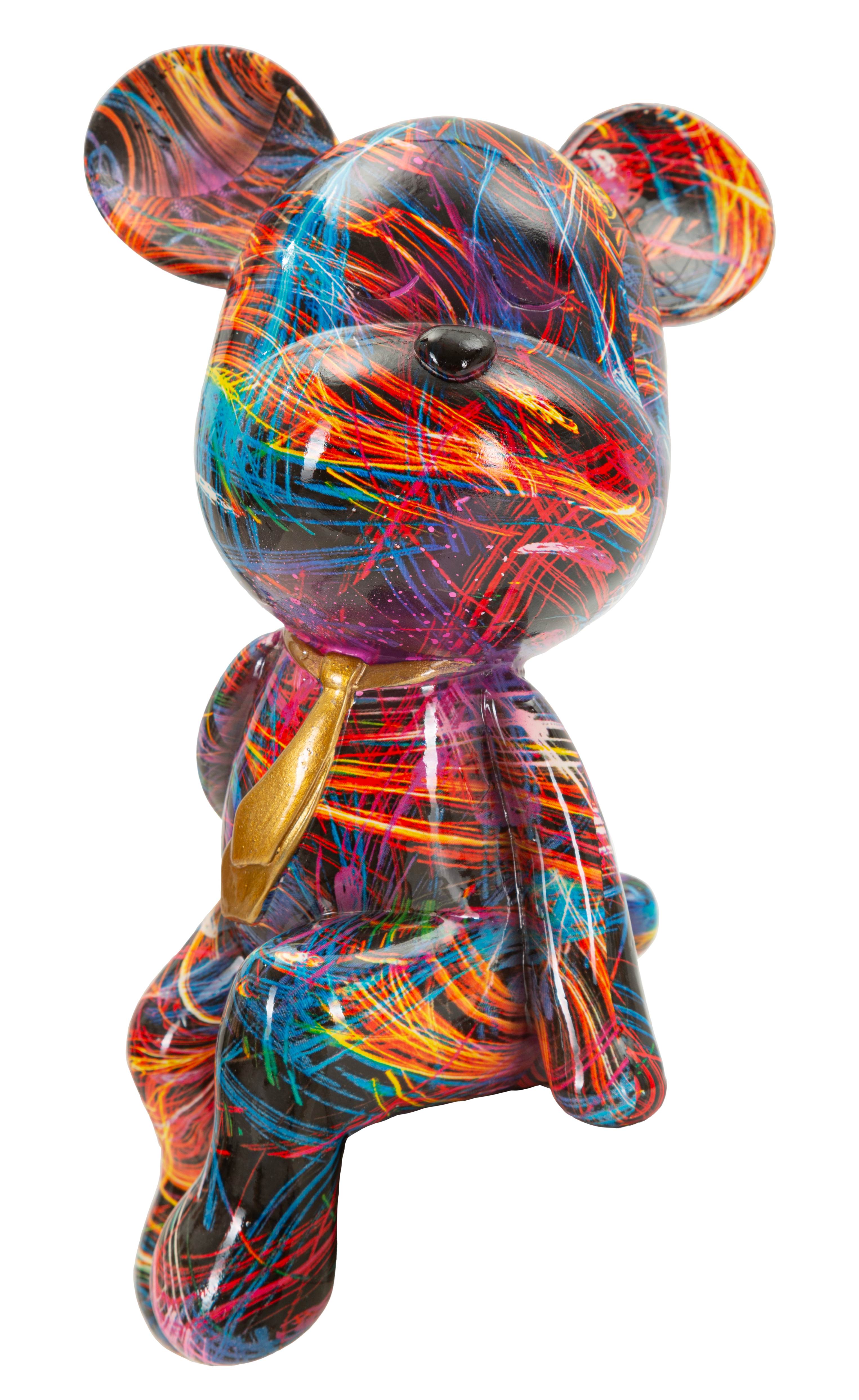 Dekofigur Psycoro Streetart Bär modern bunt