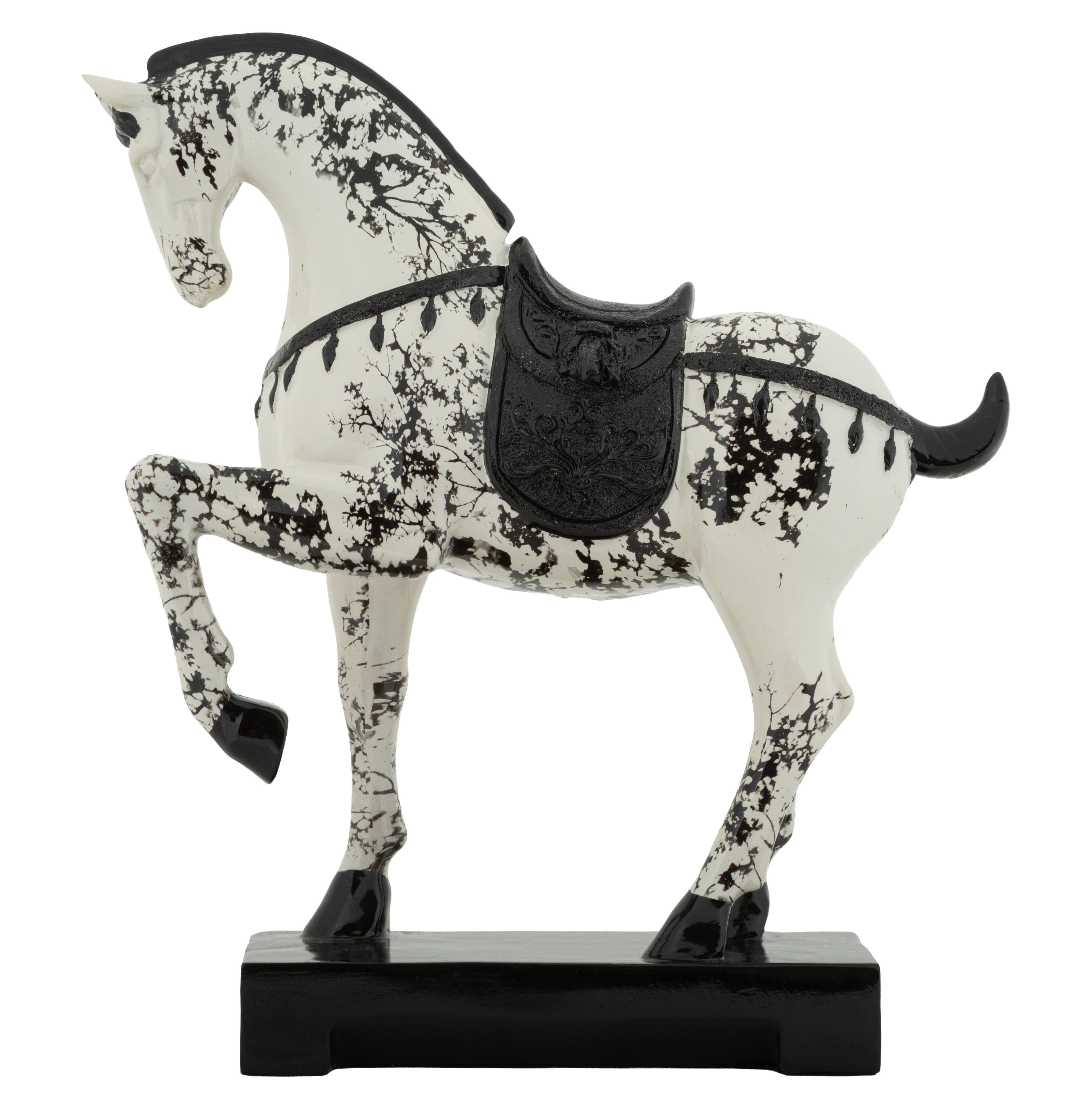 Skulptur Okinawa Cavallo Pferd Dekofigur modern 34 cm