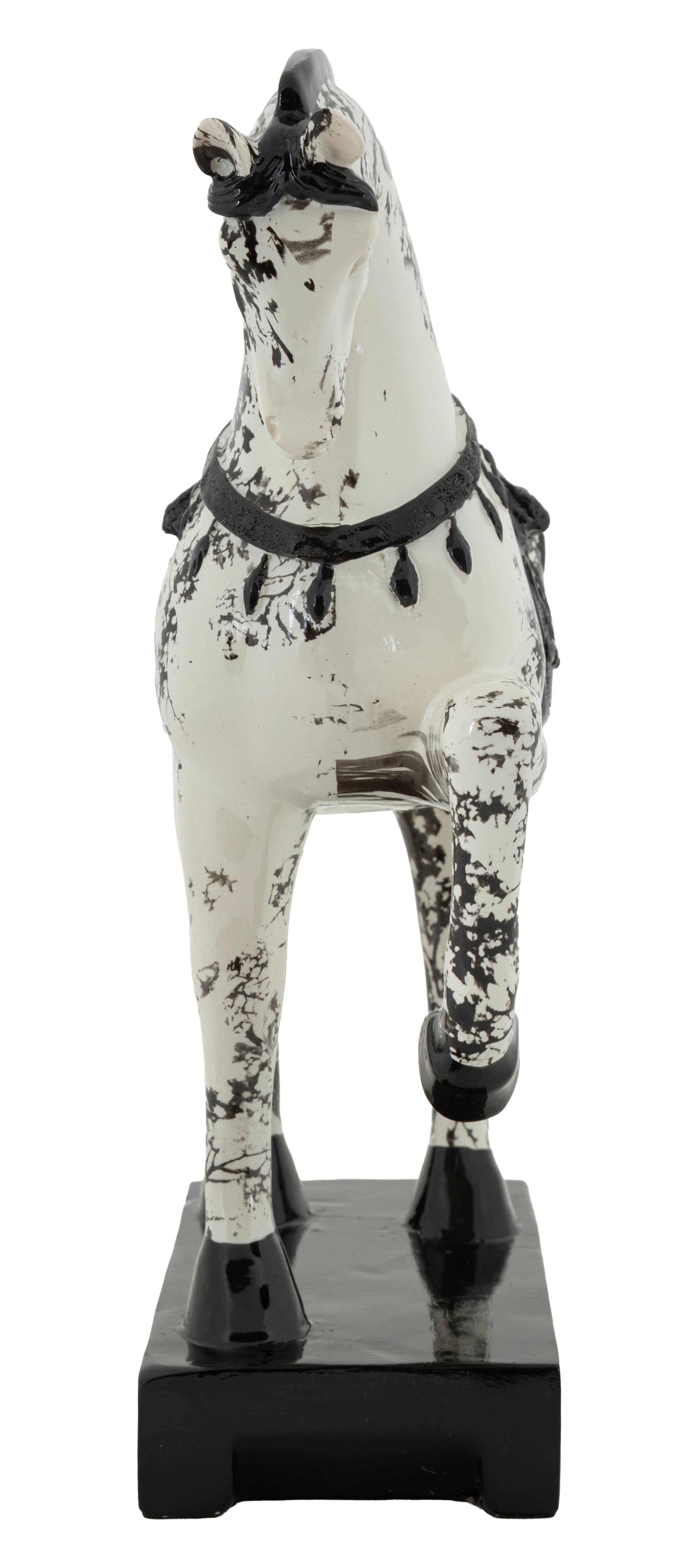Skulptur Okinawa Cavallo Pferd Dekofigur modern 34 cm