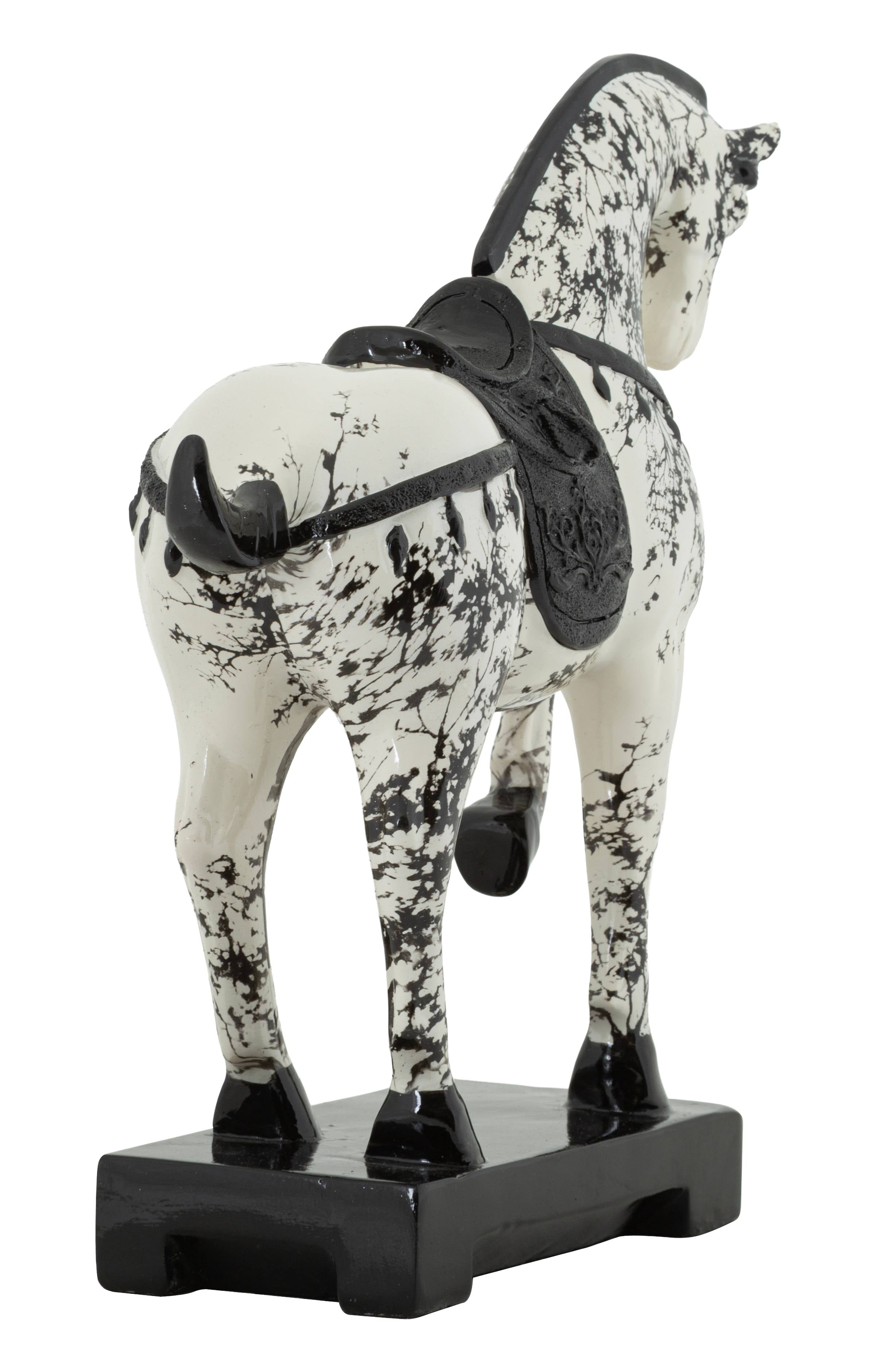 Skulptur Okinawa Cavallo Pferd Dekofigur modern 34 cm
