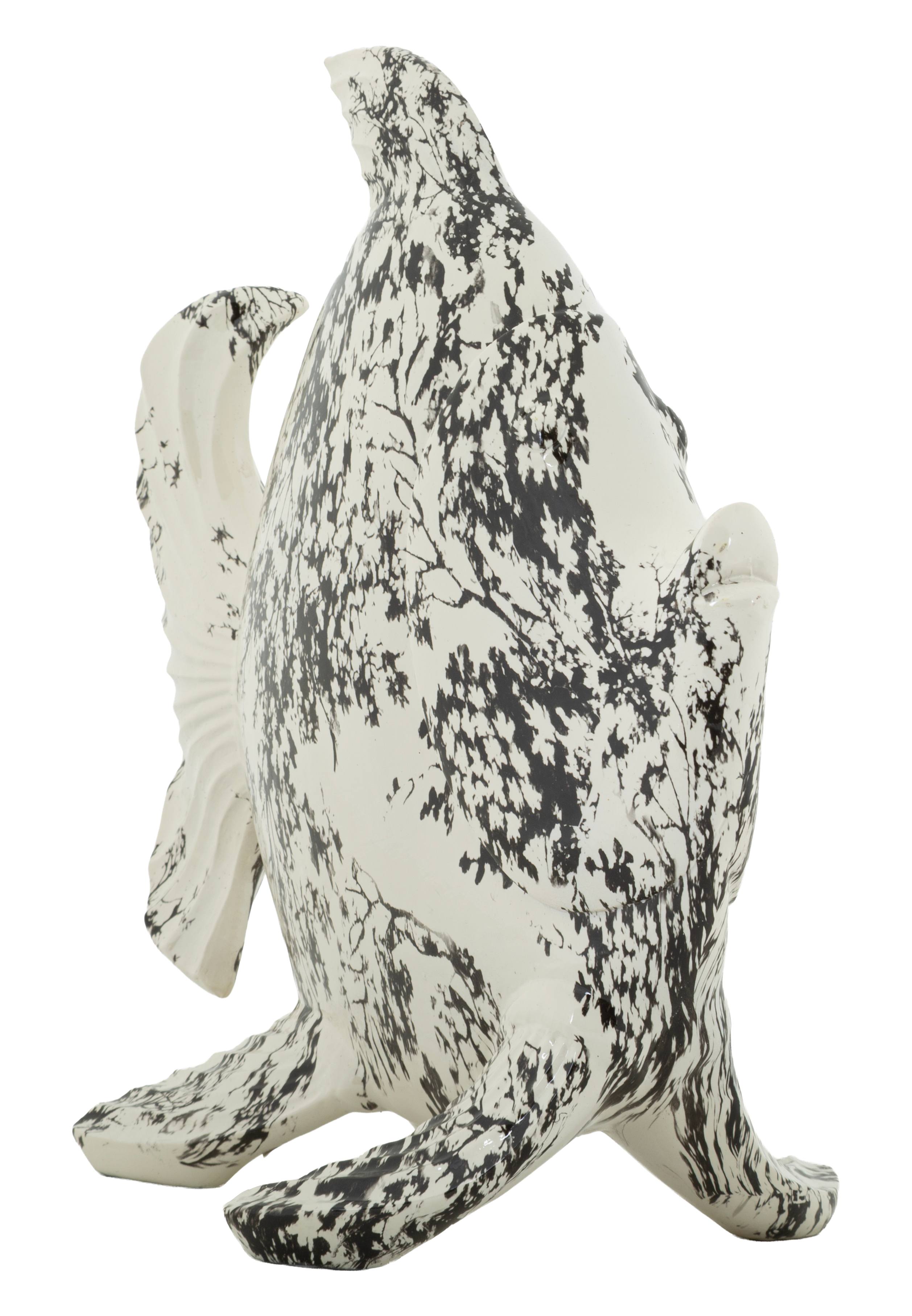 Skulptur Okinawa Pesce Fisch Dekofigur modern 37 cm