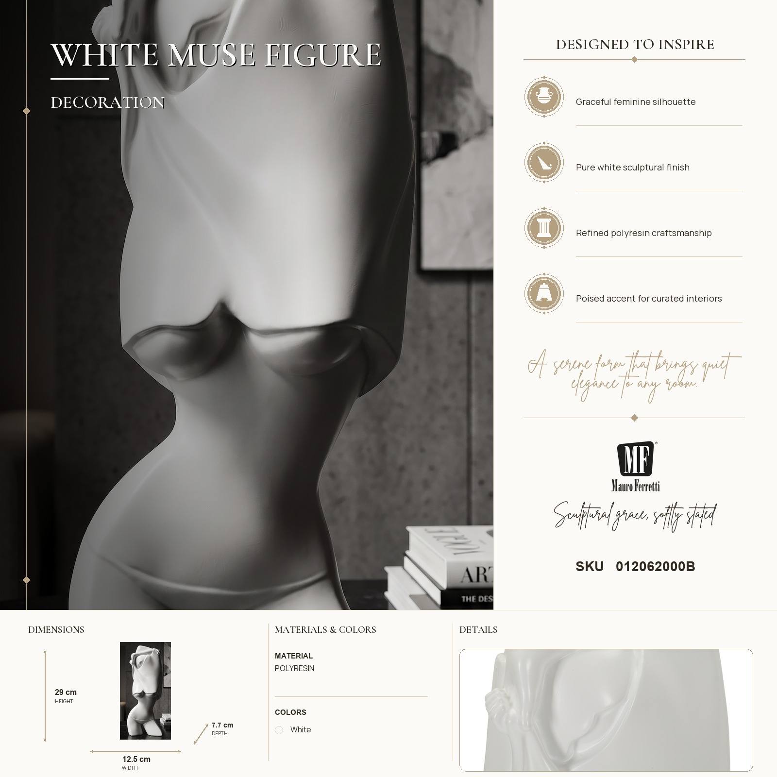 Skulptur Woman Velora modern 29cm