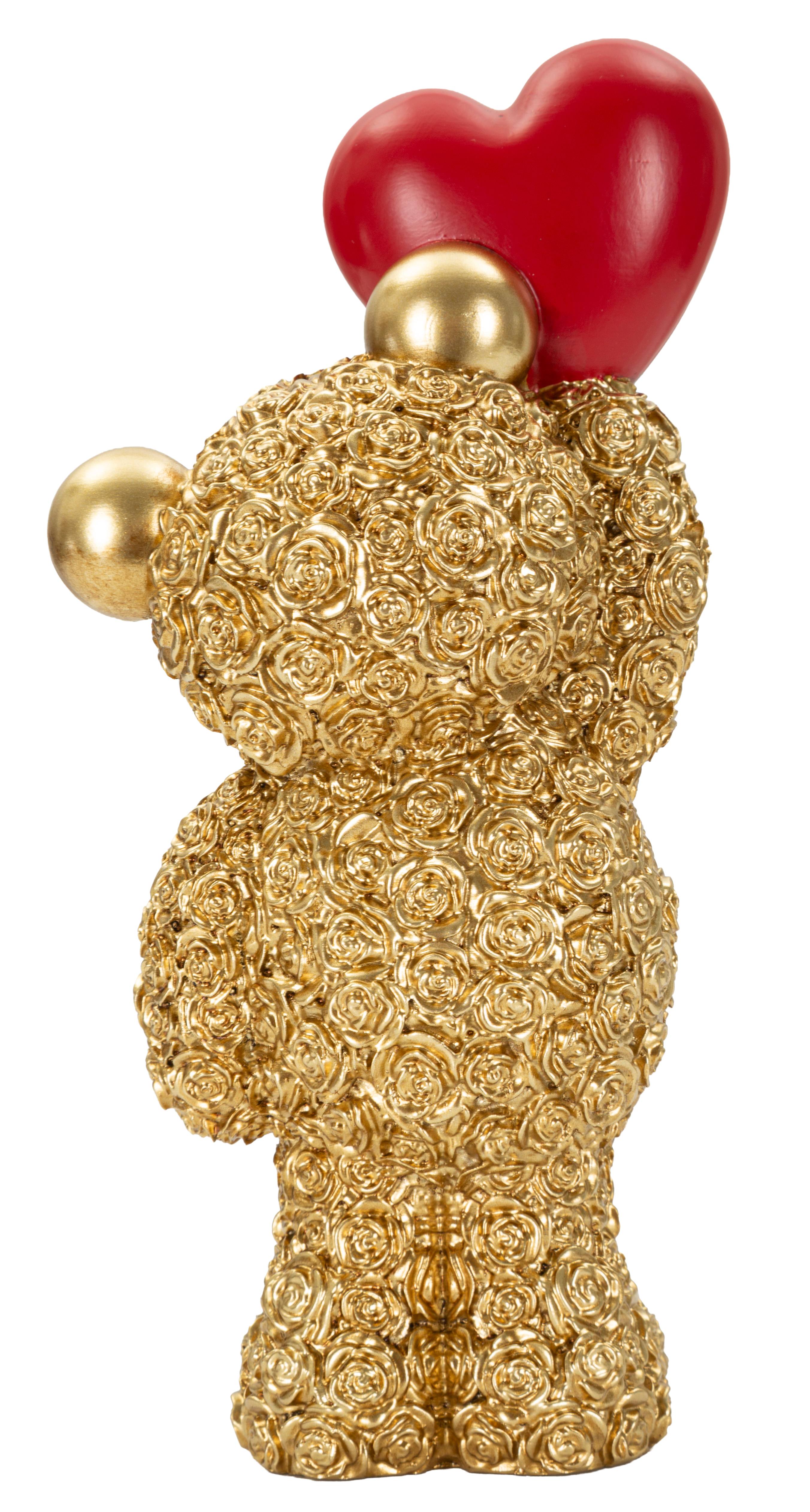 Dekofigur Amorello Bär mit Herz 18,8 cm