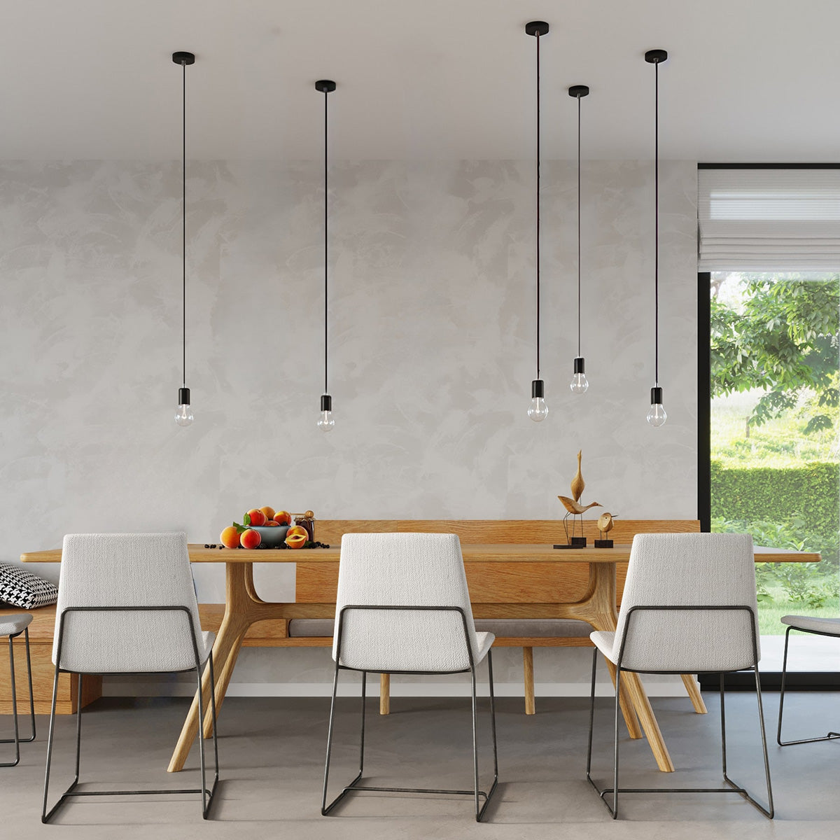 EDISON hanging light black