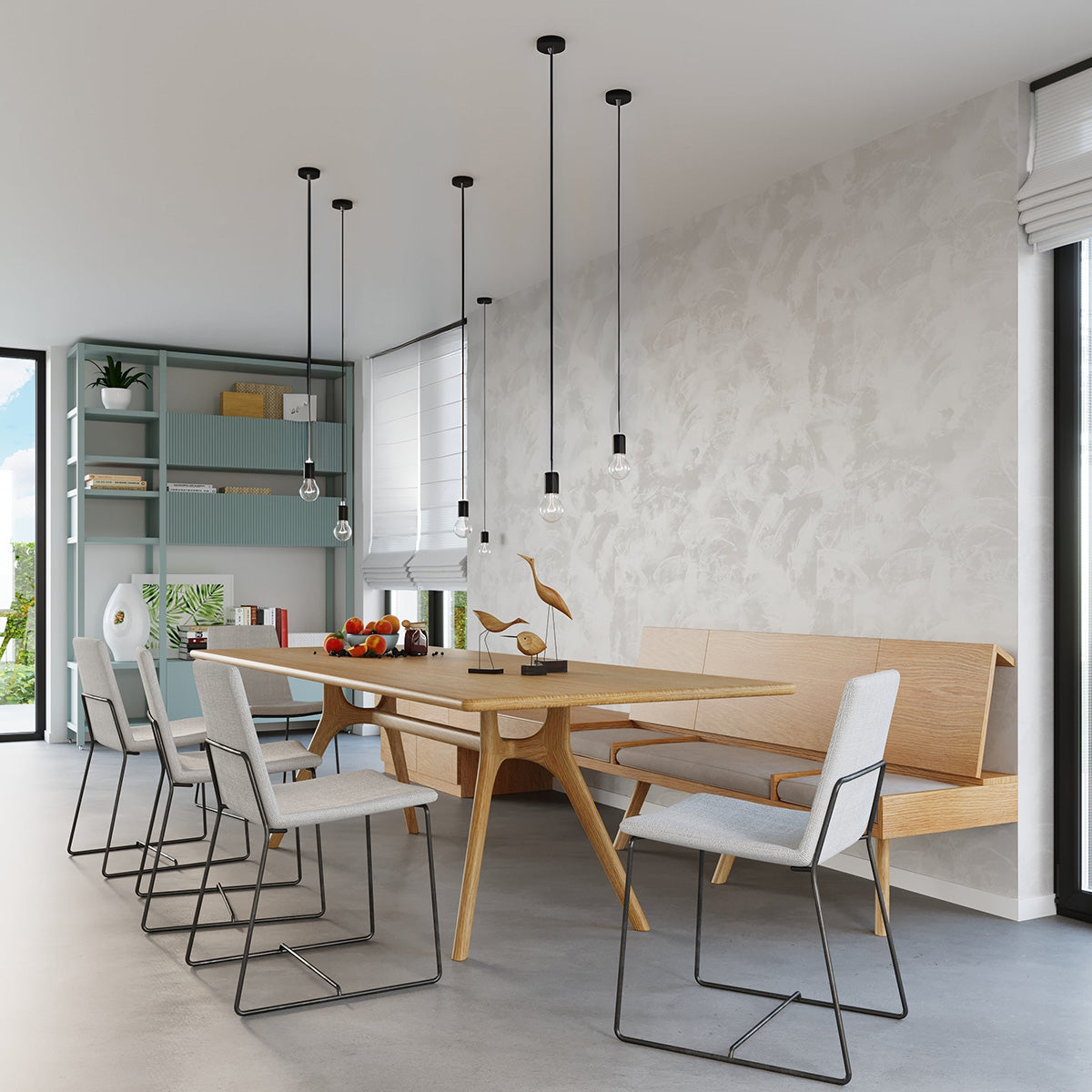 EDISON hanging light black