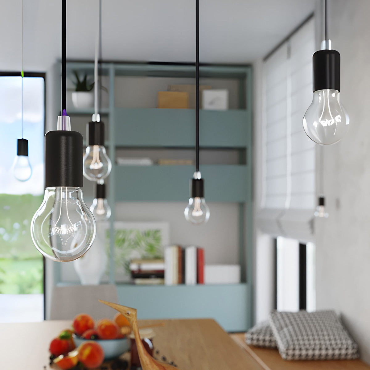 EDISON hanging light black