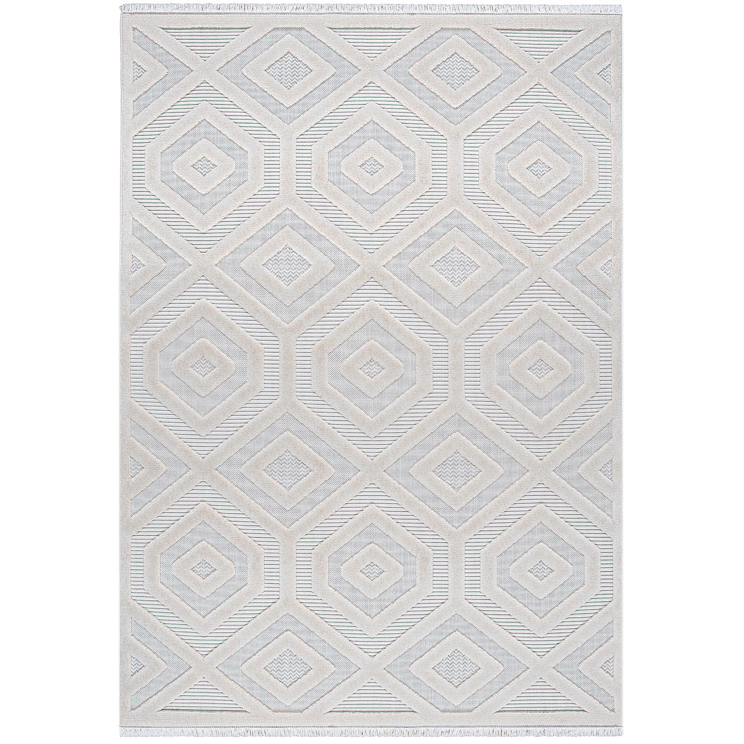 Sehrazat Teppichserie Oslo 9800 beige - Moderne Kurzflor Kollektion 2023/2024 in verschiedenen Größen