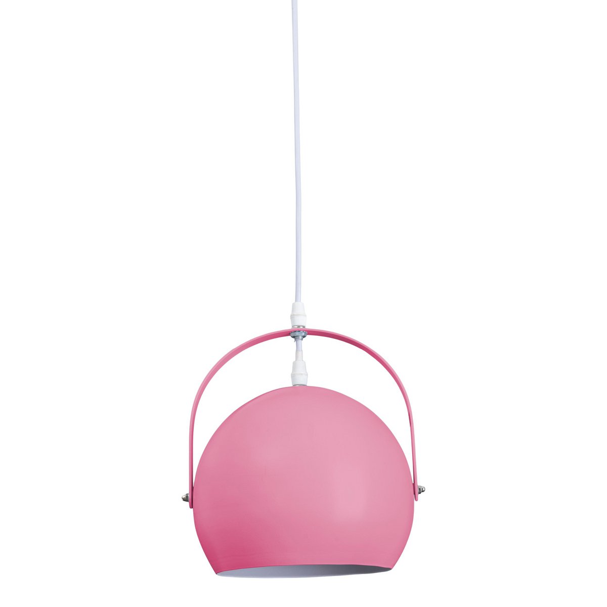 Pendant light "COLORADO" pink Ø approx. 25 cm, metal, E27 socket, lighting for living room, dining room, children's room