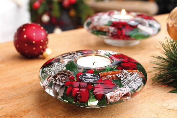 Set van 6 theelichtkandelaars Dream UFO Medium "Noel" - Kerstglans voor gezellige avonden