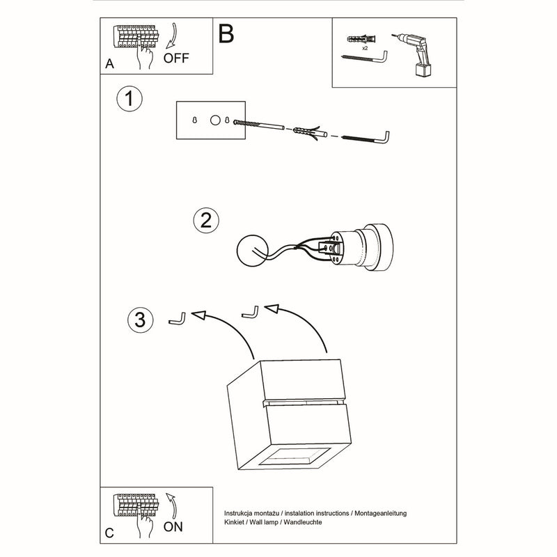 Ceramic wall light LEO LINE