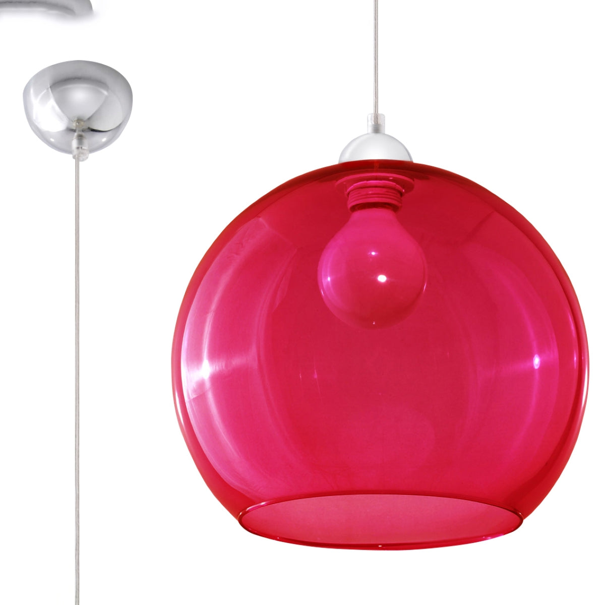 Pendelleuchte BALL red