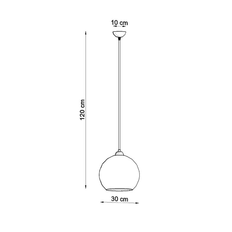 BALL hanging light red