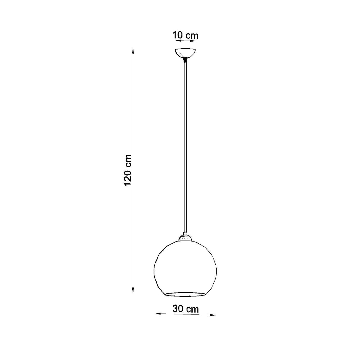 BALL hanging light white