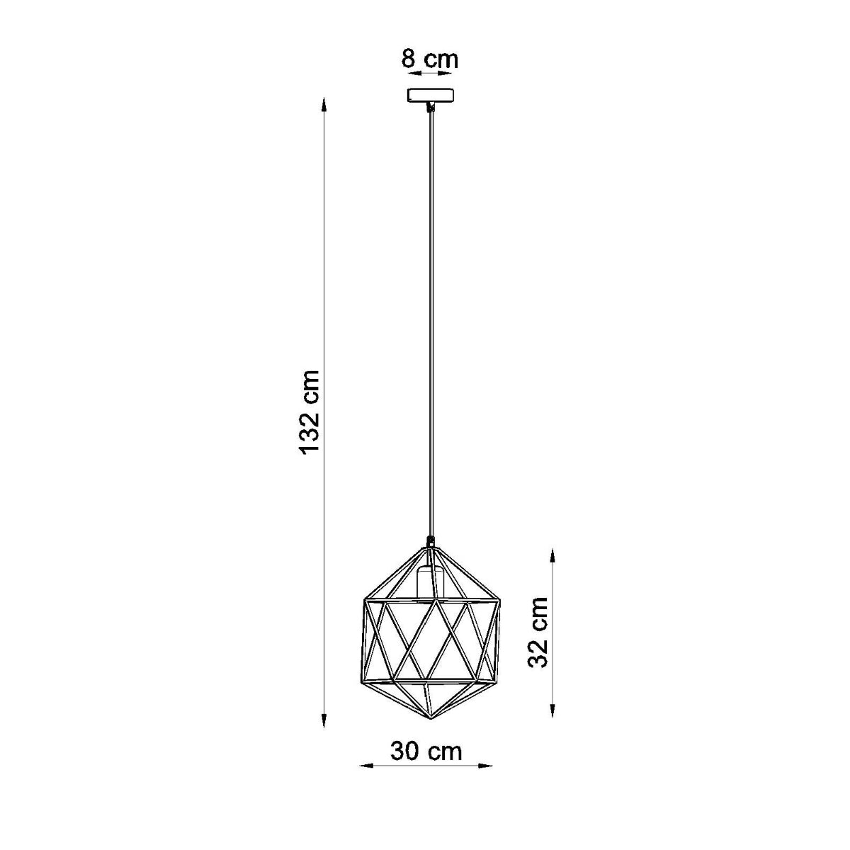 GASPARE hanging light white